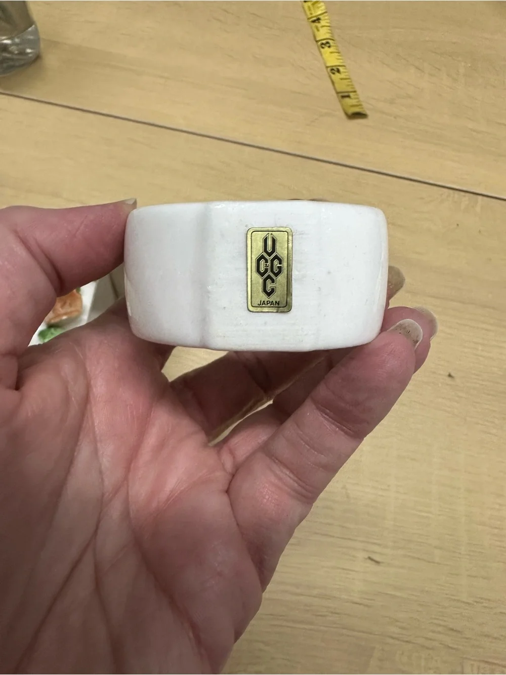 Vintage UCGC Porcelain Floral Napkin Rings Set of 6